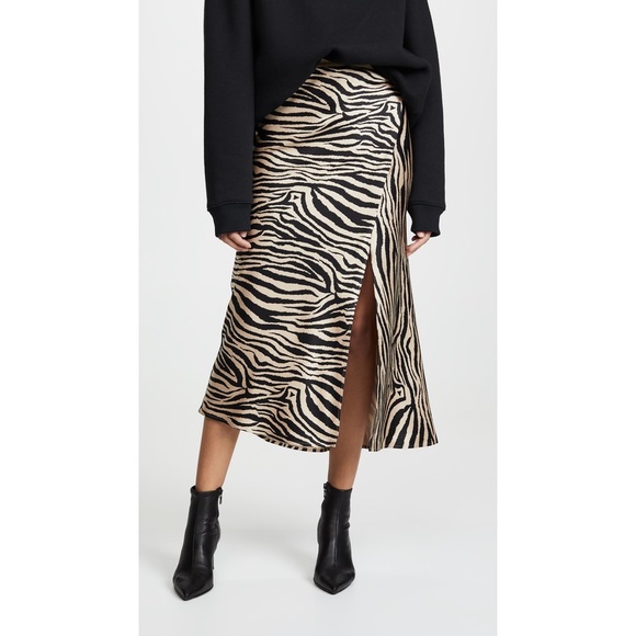 anine bing zebra skirt